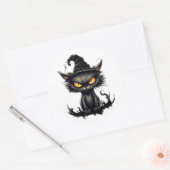 Cat's Midnight Reverie Ronde Sticker (Envelop)