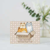 Cats mignons illustration déplacement faire-part (Debout devant)