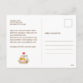 Cats mignons illustration déplacement faire-part (Dos)