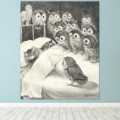 Cats Nightmare. Louis Wain Canvas Afdruk (Insitu (Houten vloer))