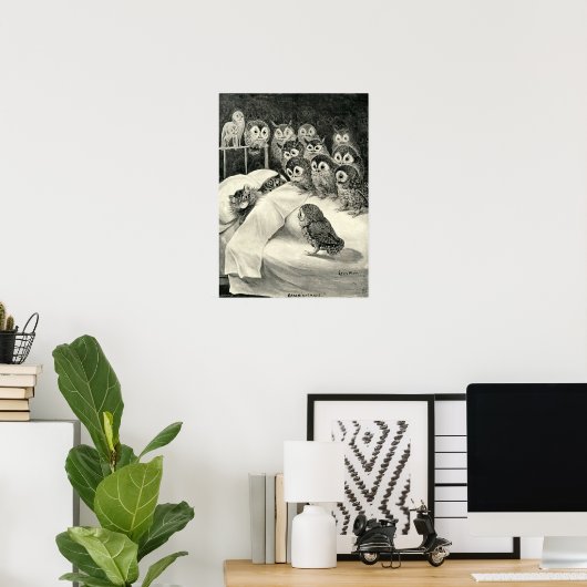 Cat's Nightmare Matte Poster (Thuiskantoor)