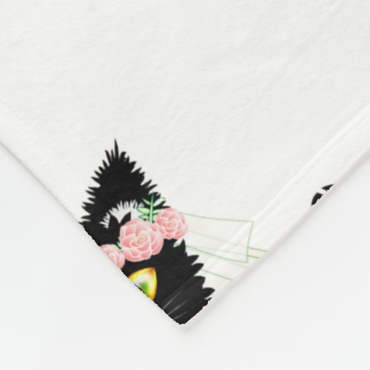 Cats noirs 60x80 Couverture en polaire (Coin)