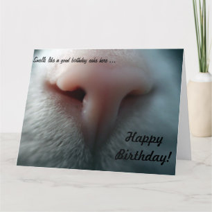 Cat's Nose voor Big Birthday Kaart