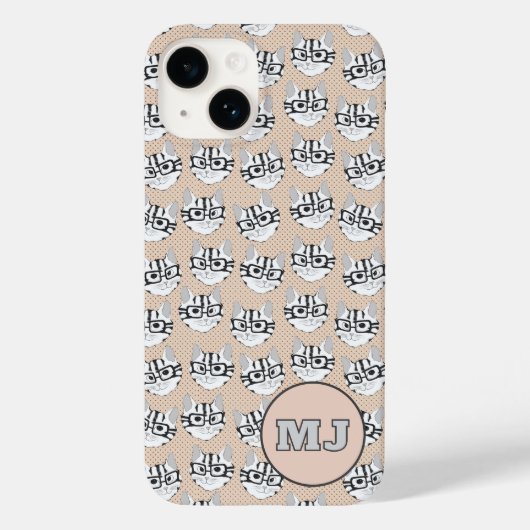 Cats of Cadstudios 2.0 - Beige iPhone / iPad case (Achterkant)