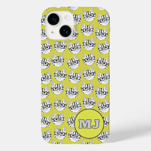 Cats of Cadstudios 2.0 - Yellow iPhone / iPad case (Achterkant)