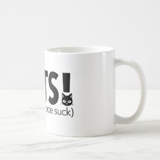 Cat's omdat mensen slokken koffiemok