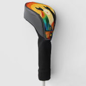 Cats on Colorful Background Golfheadcover (Schuin)