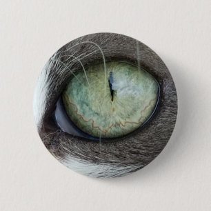 Cat's oog sluiten ronde button 5,7 cm