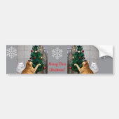 Cats Ornate Tree, Image Text, Customize,  Bumpersticker (Voorkant)