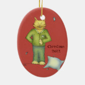Cat's Pajamas Ornament (Achterkant)