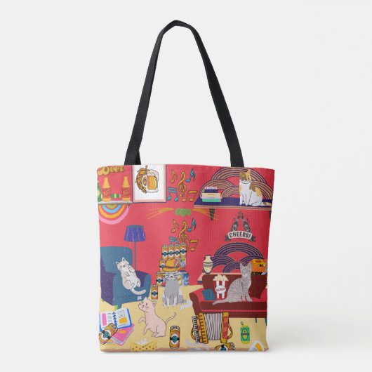 Cats party tas (Achterkant)