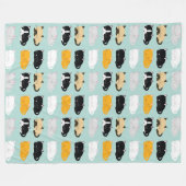 Cats Pattern Fleece Deken (Voorkant (Horizontaal))