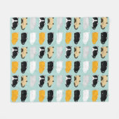 Cats Pattern Fleece Deken (Voorkant (Horizontaal))