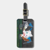 Cats Plays Mahjong Bagagelabel (Voorkant verticaal)