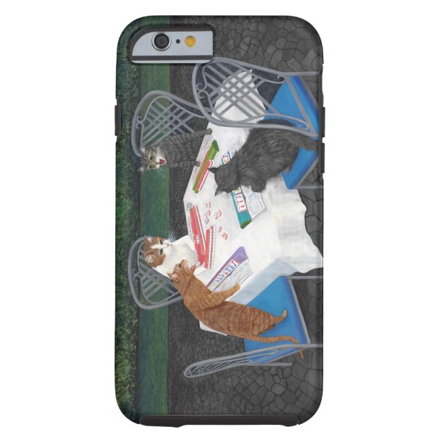 Cats Plays Mahjong Case-Mate iPhone Case (Achterkant)