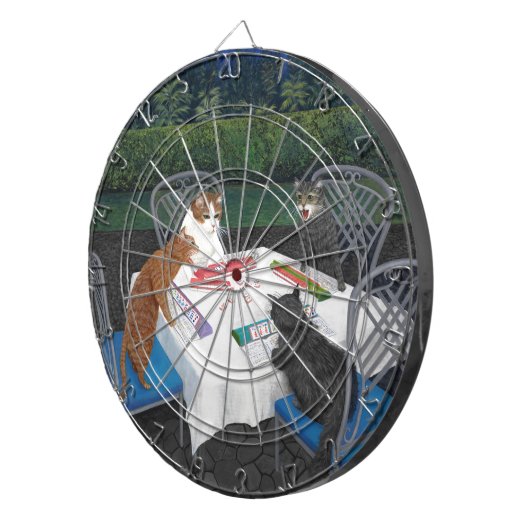 Cats Plays Mahjong Dartbord (Voorkant Rechts)