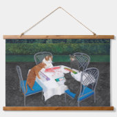 Cats Plays Mahjong Hangend Wandkleed (Voorkant)