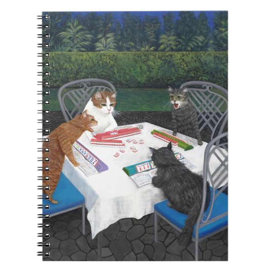 Cats Plays Mahjong Notitieboek (Voorkant)