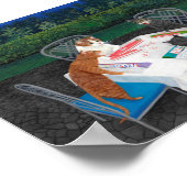 Cats Plays Mahjong Poster (Hoek)