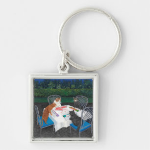 Cats Plays Mahjong Sleutelhanger