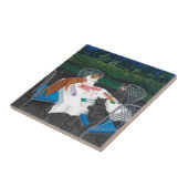 Cats Plays Mahjong Tegeltje (Zijkant)