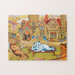 Cats relaxing in the Grounds at Napsbury by Wain Legpuzzel