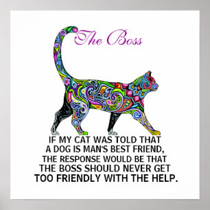 Cats Rule - The Boss - Poster - srf