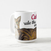 Cats rule the world mug  (Devant gauche)