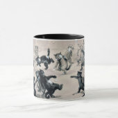 Cats Snowball Fight, Louis Wain Mok (Midden)