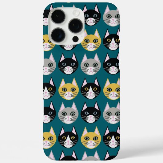 Cats teal Case-Mate iPhone case (Achterkant)