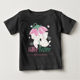 Cats Under Flower Umbrella Custom Little Sister