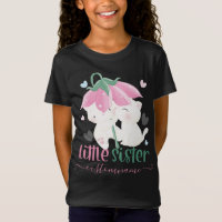 Cats Under Flower Umbrella Custom Little Sister