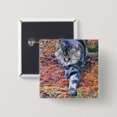 CATS VIERKANTE BUTTON 5,1 CM (Voorkant /achterkant)