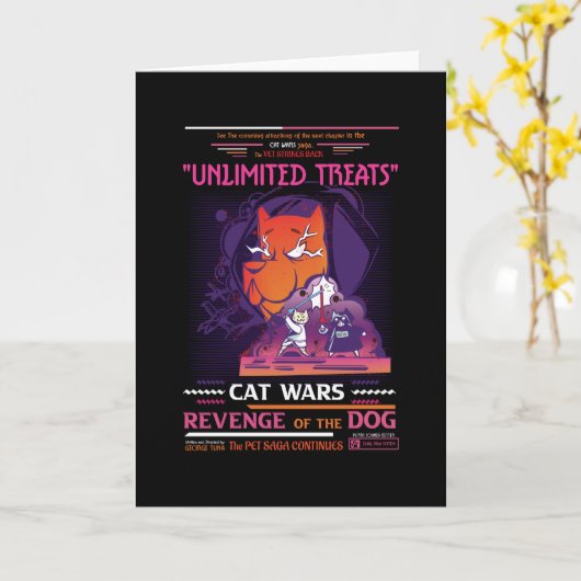 Cats Warrior Kaart (Gele Bloem)