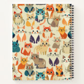 Cats Waterverf Aangepast patroon Notitieboek (Achterkant)