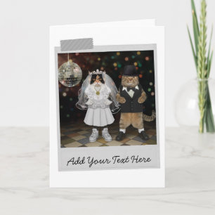 Cats Wedding Funny Card Kaart