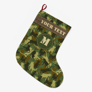 Cats Woodland Camouflage Grote Kerstsok