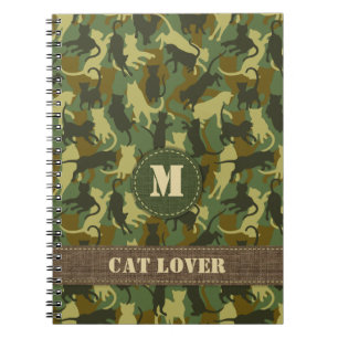 Cats Woodland Camouflage Notitieboek