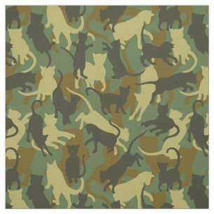 Cats Woodland Camouflage Stof
