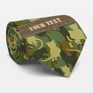 Cats Woodland Camouflage Stropdas
