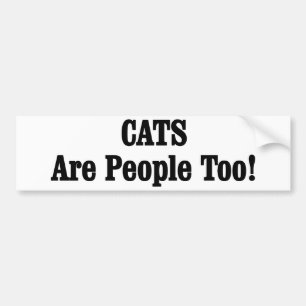CATS zijn ook mensen! Bumpersticker