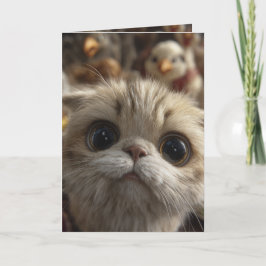 Catsgiving Thanksgiving Card Kaart