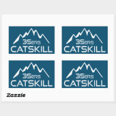 Catskill 35er Berg Rechthoekige Sticker (Vel)
