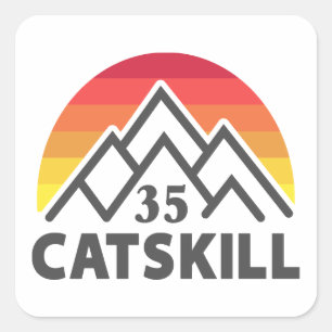 Catskill 35er Regenboog Vierkante Sticker