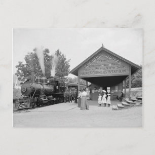 Catskill Mountains Spoorwegstation, 1902 Briefkaart