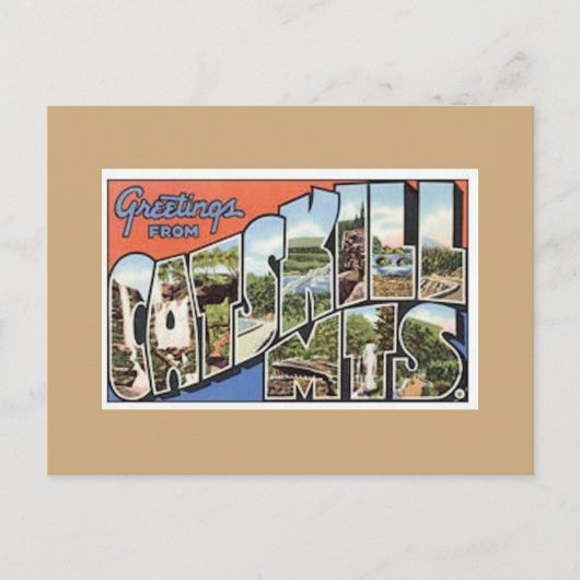 Catskill Mts. Carte postale vintage (Devant)