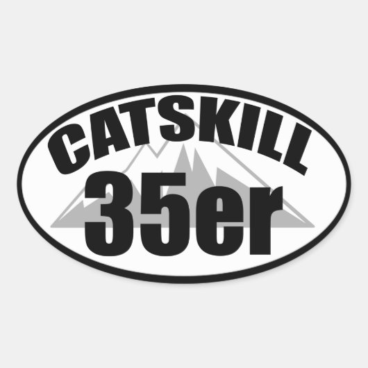 Catskills 35er ovale sticker (Voorkant)