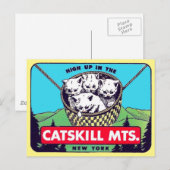 Catskills Mountains, Briefkaart van New York (Voorkant / Achterkant)