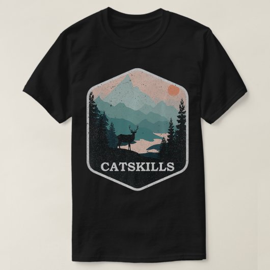 Catskills New York Mountains  Natuur Hiking T-shirt (Design voorkant)