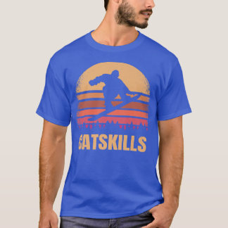 Catskills New York Snowboarding Outdoor Vintage 80 T-shirt
